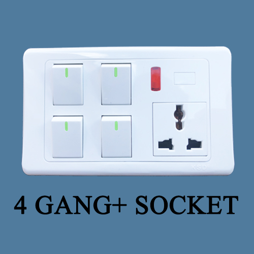  4 GANG+ SOCKET  